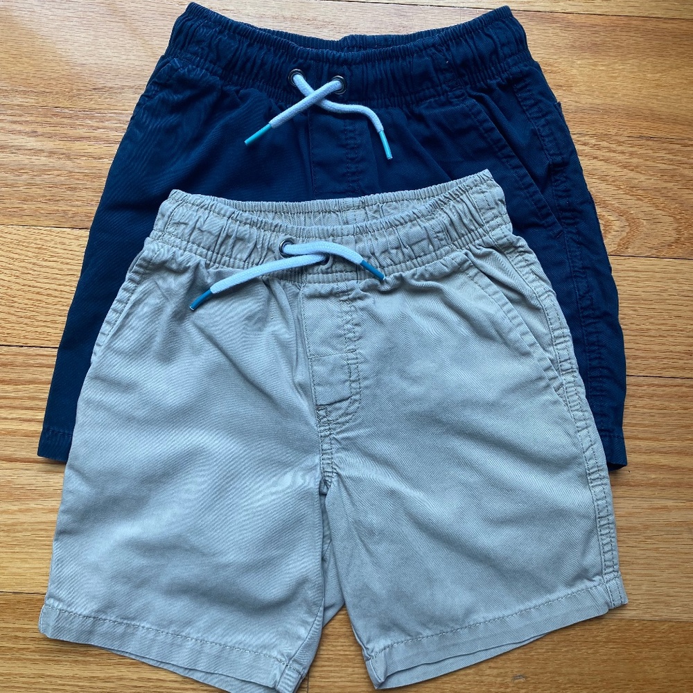 Two Pairs of Cat and Jack Pull On Shorts